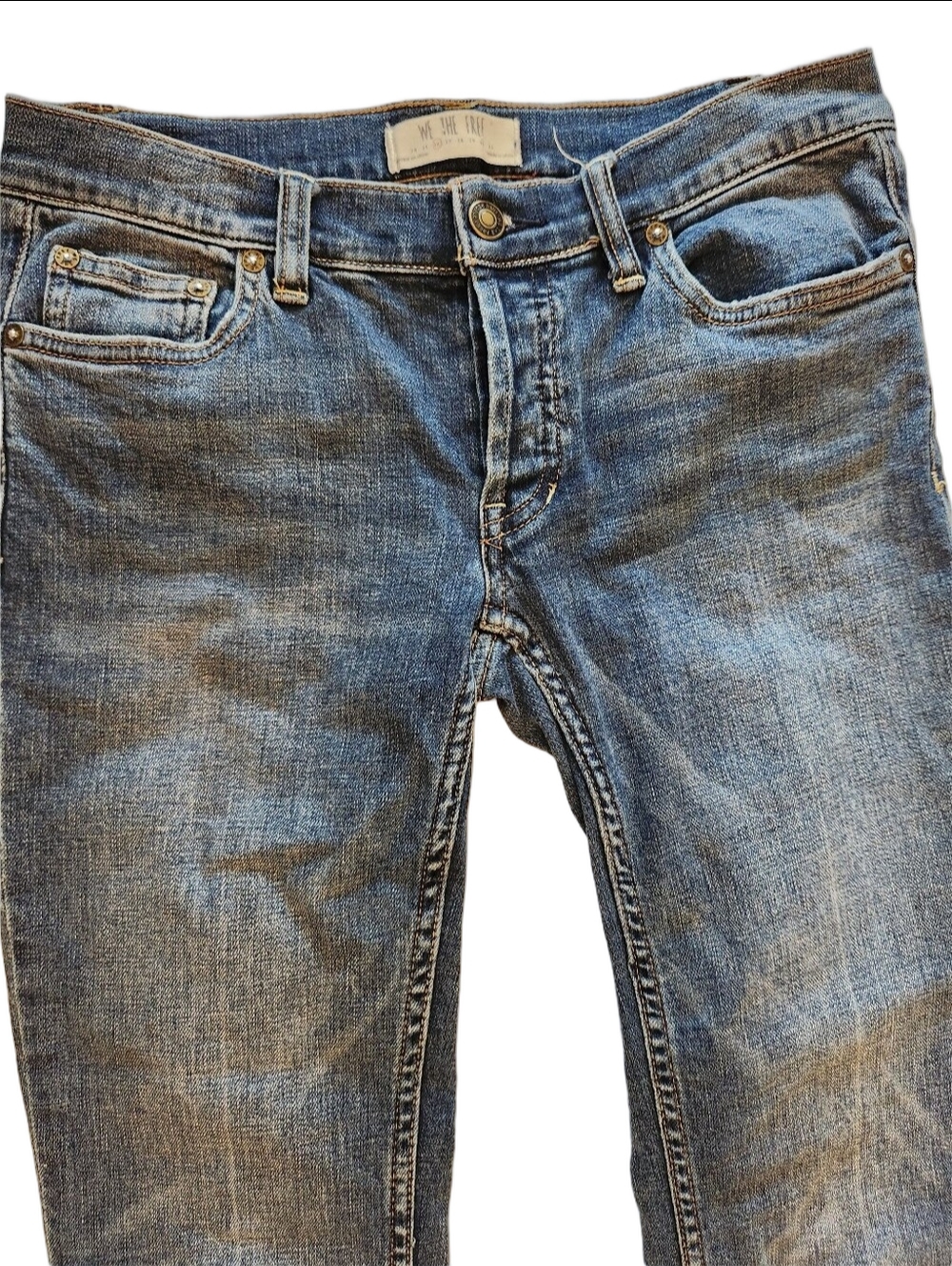 We The Free Women's Ankle Crop Jeans - Medium Blue Wash SZ: 26 - Picture 4 of 13